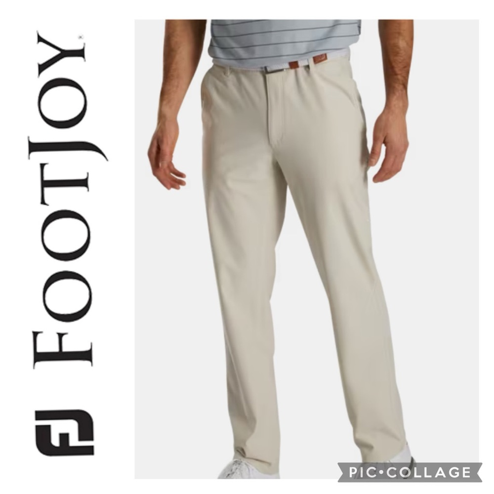 🦋Men’s FootJoy Knit Performance Golf Pant in Stone🦋